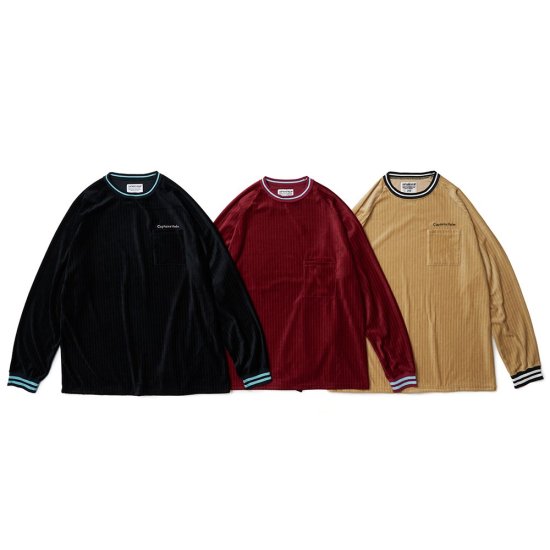 <img class='new_mark_img1' src='https://img.shop-pro.jp/img/new/icons12.gif' style='border:none;display:inline;margin:0px;padding:0px;width:auto;' />CAPTAINS HELM #LINE-RIB VELOUR LS T
