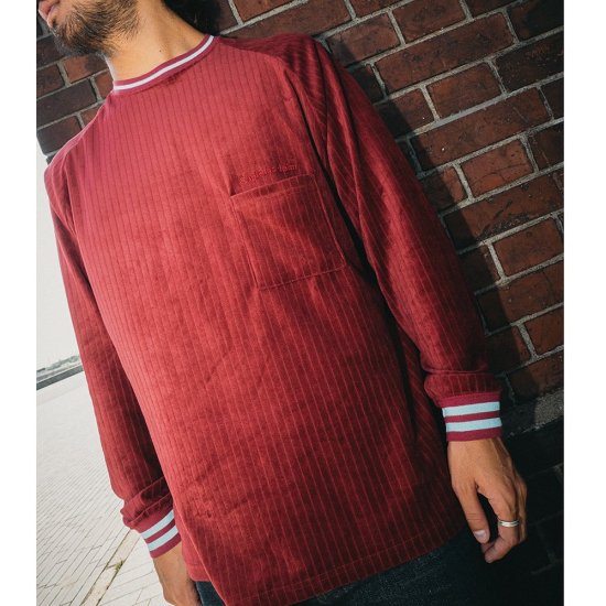 CAPTAINS HELM #LINE-RIB VELOUR LS T - FLOATER