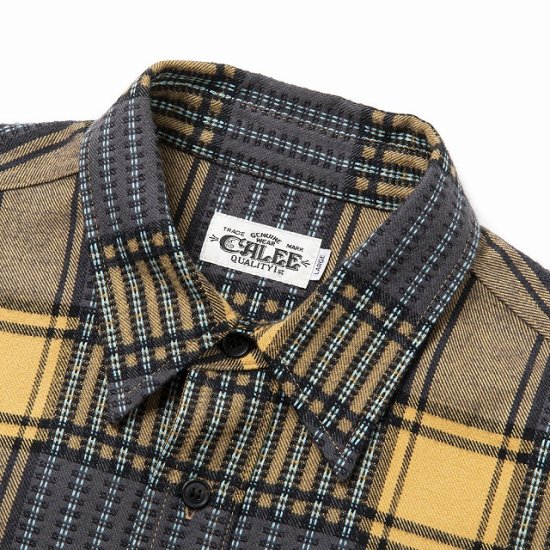 CALEE Dobby check pattern L/S shirt - FLOATER