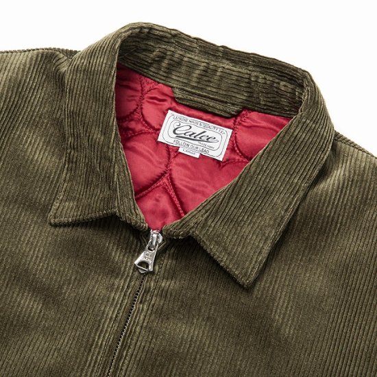 calee logo embroidery corduroy jacket