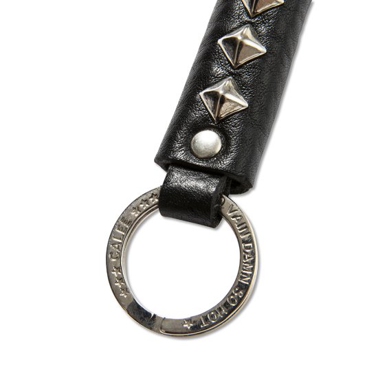 CALEE Studs leather key ring Type A - FLOATER