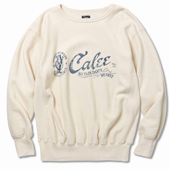 CALEE Random loop type 40's crew neck sweat - FLOATER