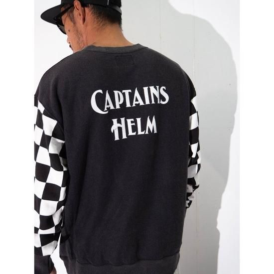 CAPTAINS HELM #CHECKER LOGO SWEAT - FLOATER