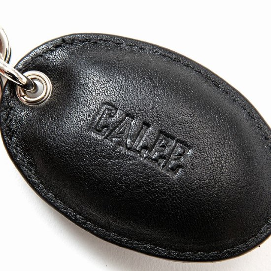 CALEE Studs & Embossing assort leather key ring Type B - FLOATER