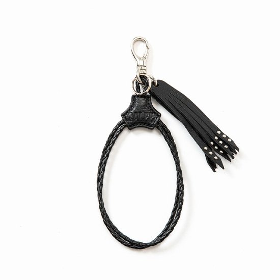 CALEE Studs & Embossing assort leather key ring Type F - FLOATER
