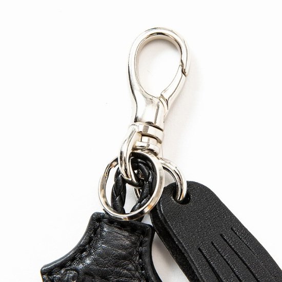 CALEE Studs & Embossing assort leather key ring Type F - FLOATER