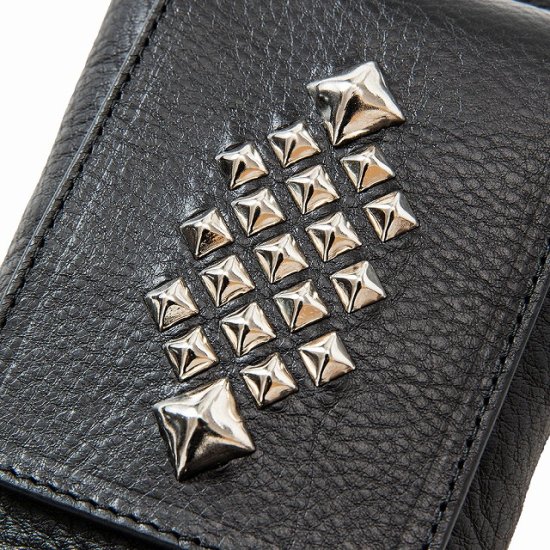CALEE Studs leather smart phone shoulder pouch - FLOATER