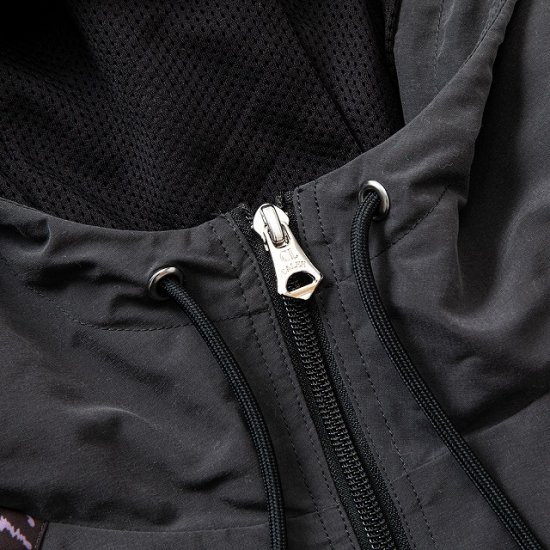 CALEE Animal type pattern panel zip hoodie - FLOATER