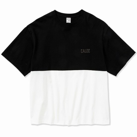 <img class='new_mark_img1' src='https://img.shop-pro.jp/img/new/icons12.gif' style='border:none;display:inline;margin:0px;padding:0px;width:auto;' />CALEE Drop shoulder logo embroidery t-shirt Contrast