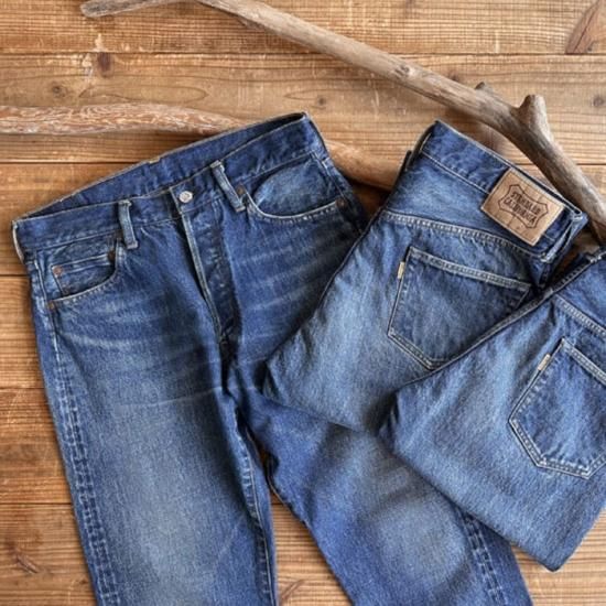 STANDARD CALIFORNIA SD Denim Pants S901 Vintage Wash - FLOATER