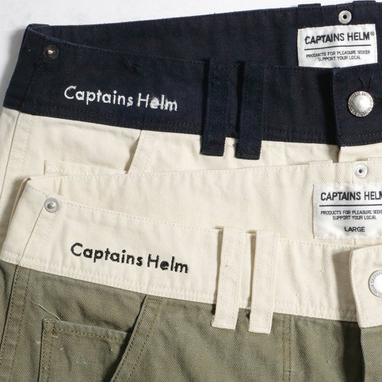 CAPTAINS HELM #CUT-OFF WORK SHORTS - FLOATER