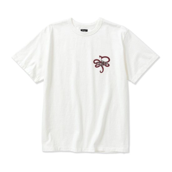 <img class='new_mark_img1' src='https://img.shop-pro.jp/img/new/icons12.gif' style='border:none;display:inline;margin:0px;padding:0px;width:auto;' />CALEE BINDER NECK SNAKE LOGO VINTAGE T-SHIRT