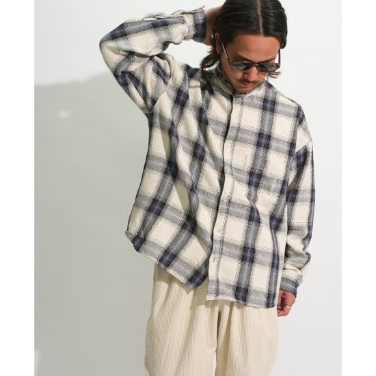 CAPTAINS HELM #CUT-OFF CHECK SHIRTS - FLOATER