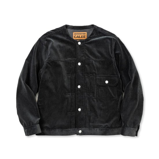 <img class='new_mark_img1' src='https://img.shop-pro.jp/img/new/icons12.gif' style='border:none;display:inline;margin:0px;padding:0px;width:auto;' />CALEE 1ST TYPE NO COLLAR CORDUROY JACKET