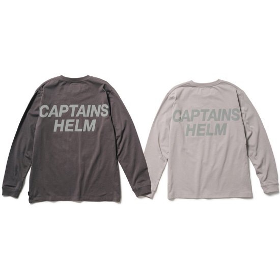 <img class='new_mark_img1' src='https://img.shop-pro.jp/img/new/icons12.gif' style='border:none;display:inline;margin:0px;padding:0px;width:auto;' />CAPTAINS HELM #REFLECTIVE LOGO LS TEE