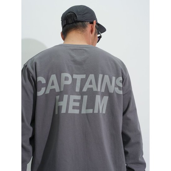 CAPTAINS HELM #REFLECTIVE LOGO LS TEE - FLOATER