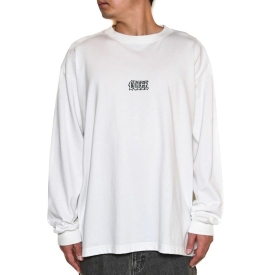 CALEE CAL EMBROIDERY DROP SHOULDER L/S TEE - FLOATER