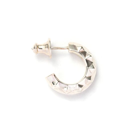 CALEE STUDS ROLL SILVER PIERCE REGULAR - FLOATER