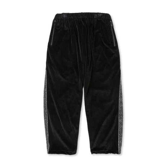 <img class='new_mark_img1' src='https://img.shop-pro.jp/img/new/icons12.gif' style='border:none;display:inline;margin:0px;padding:0px;width:auto;' />CALEE VELOUR TRACK PANTS SPIRAL JACQUARD PATTERN