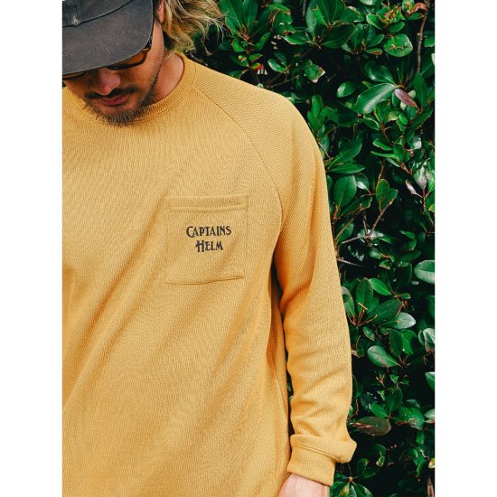 CAPTAINS HELM #EMBROIDERED THERMAL L/S TEE - FLOATER