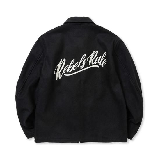 CALEE MELTON WOOL SPORTS TYPE JACKET REBELS RULE - FLOATER