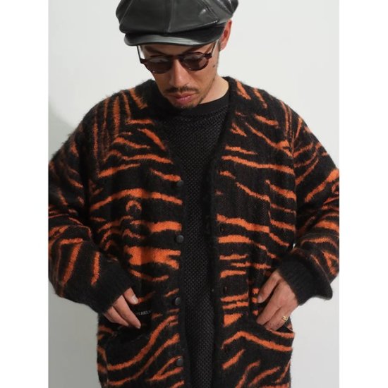 CAPTAINS HELM #MOHAIR TIGER CARDIGAN - FLOATER