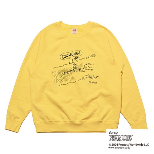 STANDARD CALIFORNIA SNOOPY × SD Cowabunga Crew Sweat - FLOATER