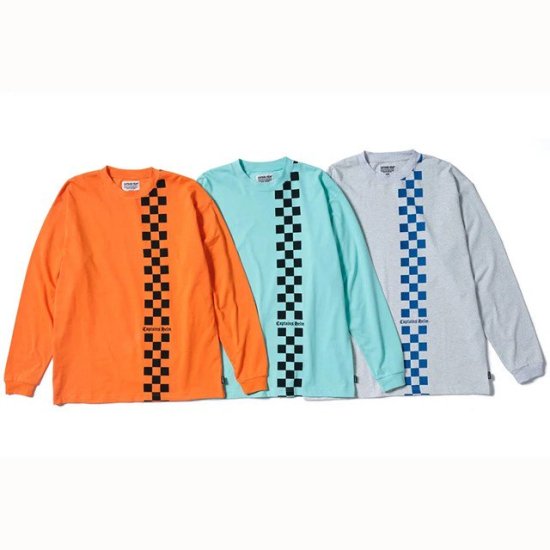 <img class='new_mark_img1' src='https://img.shop-pro.jp/img/new/icons12.gif' style='border:none;display:inline;margin:0px;padding:0px;width:auto;' />CAPTAINS HELM #CHECKERED FLAG L/S TEE