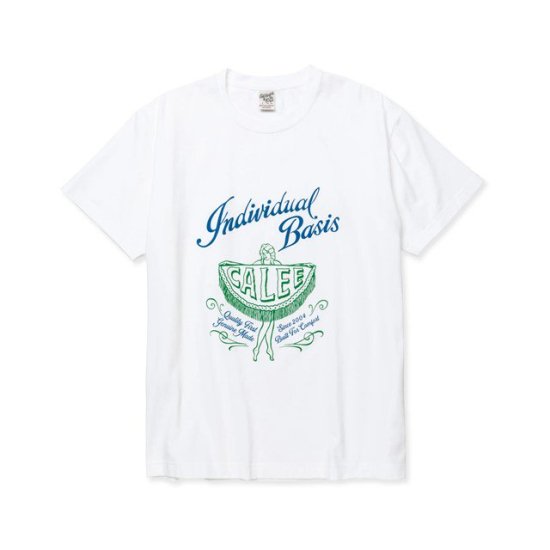<img class='new_mark_img1' src='https://img.shop-pro.jp/img/new/icons12.gif' style='border:none;display:inline;margin:0px;padding:0px;width:auto;' />CALEE STRETCH SYNDICATE RETRO GIRL VINTAGE T-SHIRT (NATURALLY PAINT DESIGN)