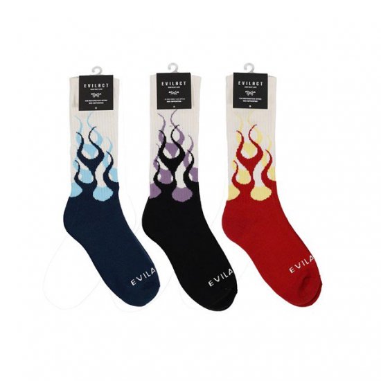 <img class='new_mark_img1' src='https://img.shop-pro.jp/img/new/icons12.gif' style='border:none;display:inline;margin:0px;padding:0px;width:auto;' />EVILACT FLAMES LONG SOCKS