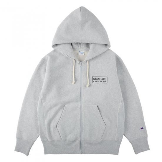 STANDARD CALIFORNIA Champion for SD Exclusive Zip Hood Sweat
