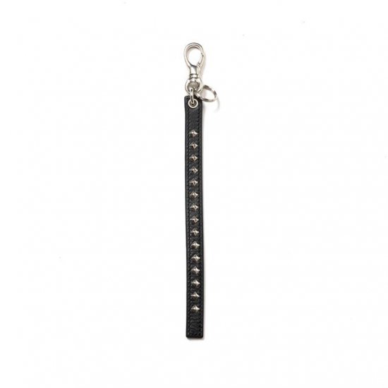 CALEE STUDS LEATHER SHORT KEY RING - FLOATER