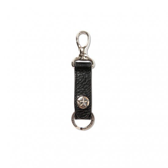 <img class='new_mark_img1' src='https://img.shop-pro.jp/img/new/icons12.gif' style='border:none;display:inline;margin:0px;padding:0px;width:auto;' />CALEE SILVER STAR CONCHO LEATHER KEY RING