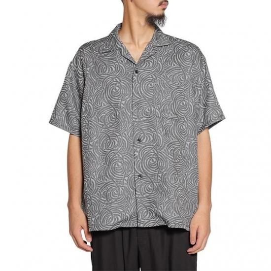 大注目 CALEE - ALLOVER SPIRAL PATTERN TRACK JACKET (BLACK