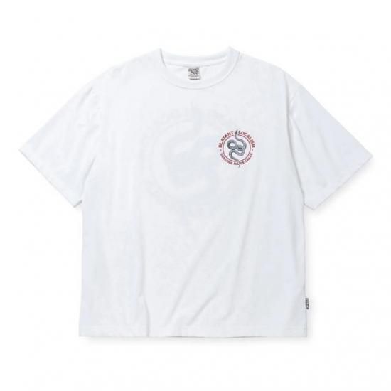 <img class='new_mark_img1' src='https://img.shop-pro.jp/img/new/icons12.gif' style='border:none;display:inline;margin:0px;padding:0px;width:auto;' />CALEE MULTI FUNCTION LOGO S/S TEE SNAKE LOGO REFLECTOR