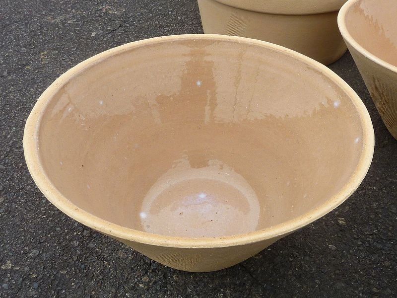 常滑焼12号ソリ型メダカ鉢(ゴマ) - 盆栽鉢と常滑焼の店 MARUTATU【まるたつ】