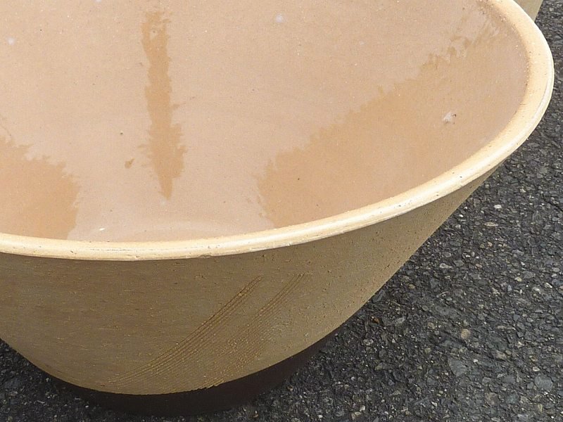 常滑焼12号ソリ型メダカ鉢(ゴマ/こげ茶) - 盆栽鉢と常滑焼の店 MARUTATU【まるたつ】