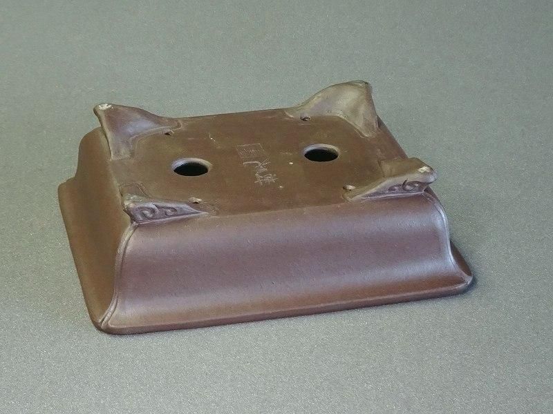 J191樹晃6号外縁雲足長方鉢 - 盆栽鉢と常滑焼の店 MARUTATU