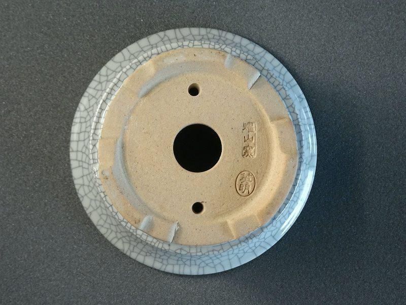 E432英明4号白貫入外縁丸鉢 - 盆栽鉢と常滑焼の店 MARUTATU