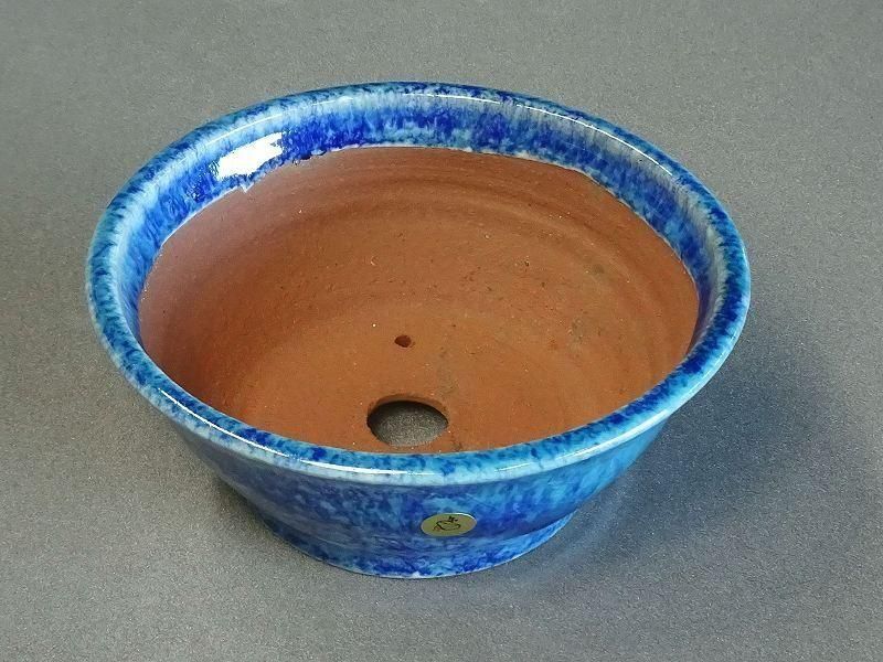 S498秀峰6号青釉丸鉢 - 盆栽鉢と常滑焼の店 MARUTATU【まるたつ】