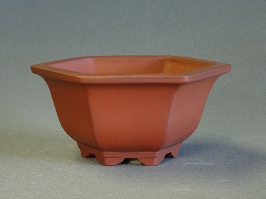 盆栽鉢 六角 - 陶芸