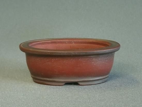 美芸　盆栽鉢 B439美芸3号外縁下紐楕円鉢 - 盆栽鉢と常滑焼の店 MARUTATU