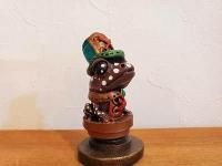 ミステリオサスヤドクガエル メモクリップ 緑の帽子