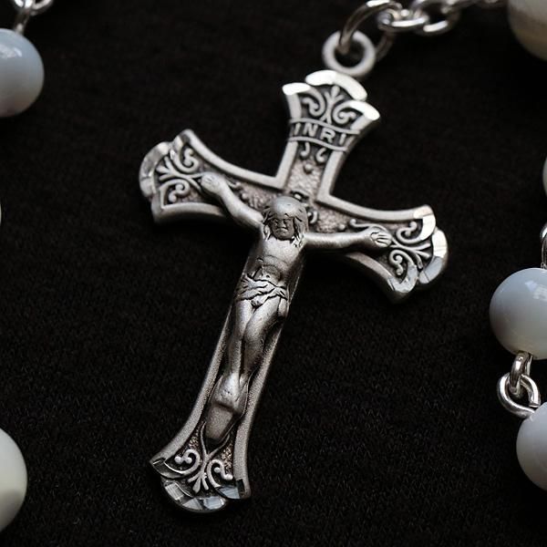 マザーオブパール 聖母マリアのロザリオ（シルバー925製） - ロザリオ