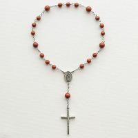 K様オーダーメイド レッドジャスパー カルメル会のロザリオ