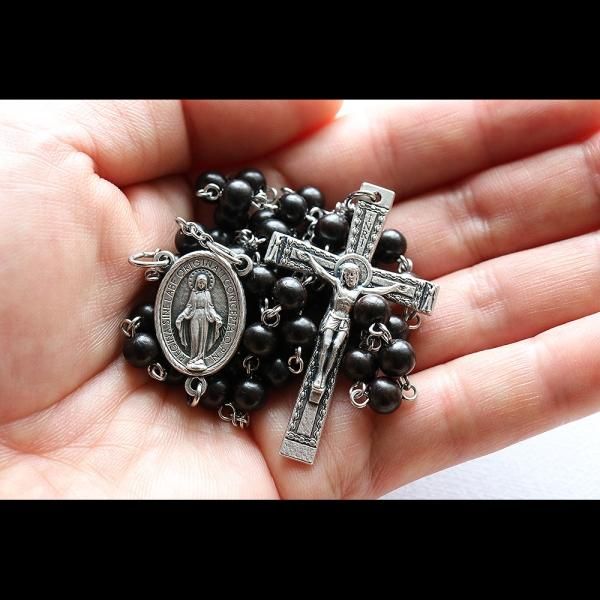 黒檀 聖母マリアのロザリオ - ロザリオ専門店 ロザリーマリア