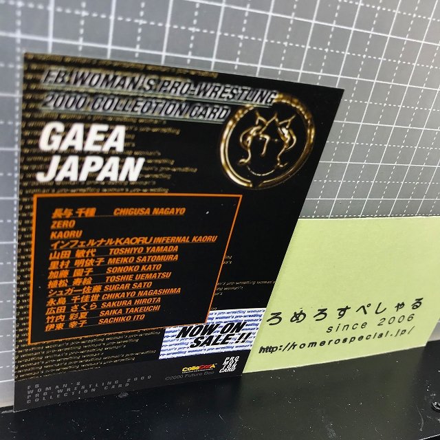 ◇未来蜂/女子プロレスプロモーションカード2000年「ガイアジャパン/GAEA JAPAN」長与千種/KAORU/里村明衣子/植松寿絵/広田さくら -  ろめろすぺしゃるsince2006