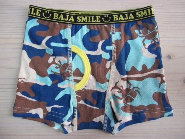 Baja Smile バハスマイル カブトムシ迷彩 男児 ボクサーパンツ 子供服 ベビー服の通販サイト アメカジなら プラスエイト Baja Smile バハスマイル カブトムシ迷彩 男児 ボクサーパンツ 子供服 ベビー服の通販サイト アメカジなら プラスエイト