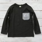 【Super5】スーパーファイブ アメカジ ポケット 長袖Tシャツ ブラック (421035-BK)