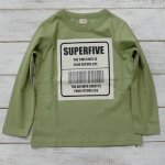【Super5】スーパーファイブ アメカジ 長袖Tシャツ カーキ (421039-KA)